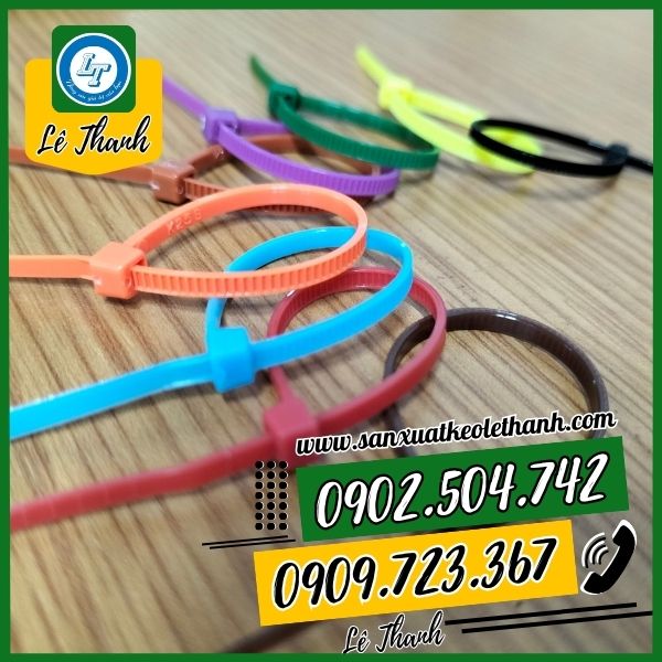 Dây rút nhựa 7 màu chất lượng, giá rẻ Dây rút nhựa 7 màu chất lượng, giá rẻ