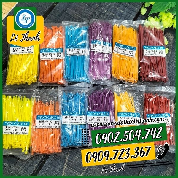 Dây rút nhựa màu Dây rút nhựa màu