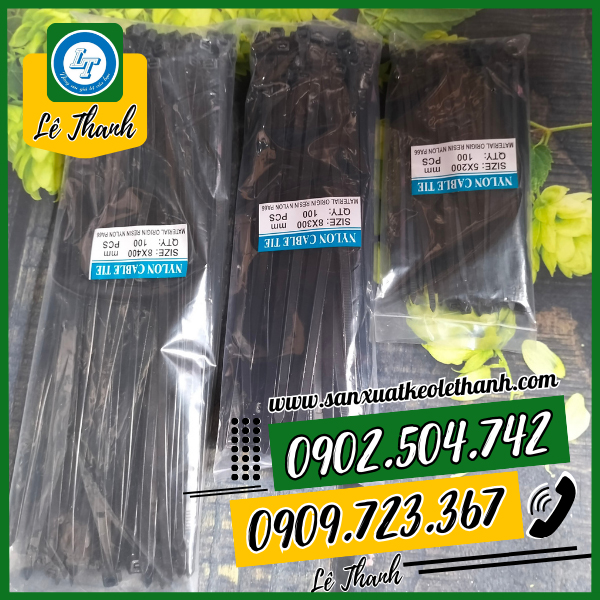 Dây rút nhựa đủ kích thước Dây rút nhựa đủ kích thước