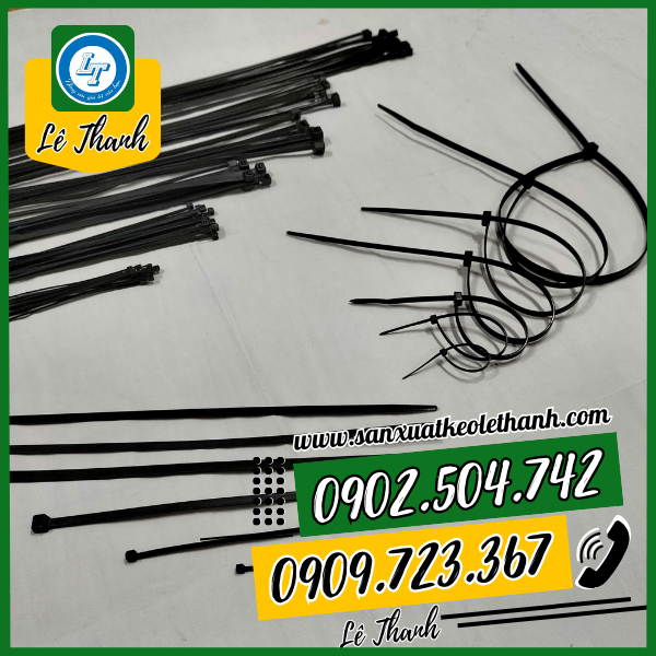 Dây rút nhựa màu đen Dây rút nhựa màu đen