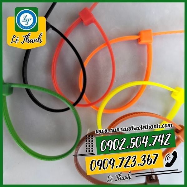 Dây rút nhựa màu 1 tấc Dây rút nhựa màu 1 tấc