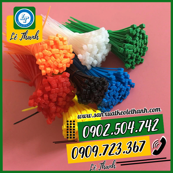 Dây rút nhựa xanh, đỏ, vàng, tím Dây rút nhựa xanh, đỏ, vàng, tím