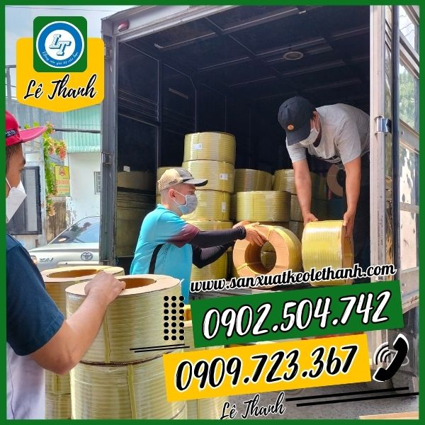 Giao đơn 300 cuộn dây đai cho khách Giao đơn 300 cuộn dây đai cho khách