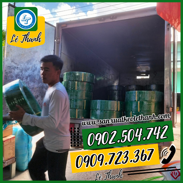 Giao sỉ 100 cuộn dây đai pet xanh cho khách Giao sỉ 100 cuộn dây đai pet xanh cho khách