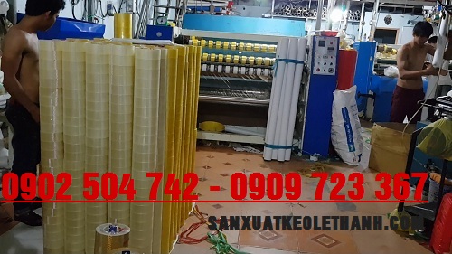 Sản xuất băng keo dán thùng các loại