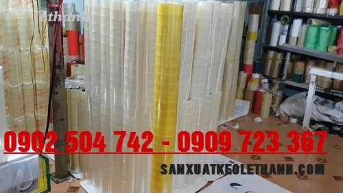 Sản xuất băng keo dán thùng các loại