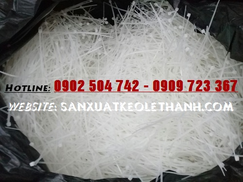 Dây rút nhựa màu trắng 1 tấc