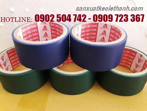 Băng keo simili màu xanh dương