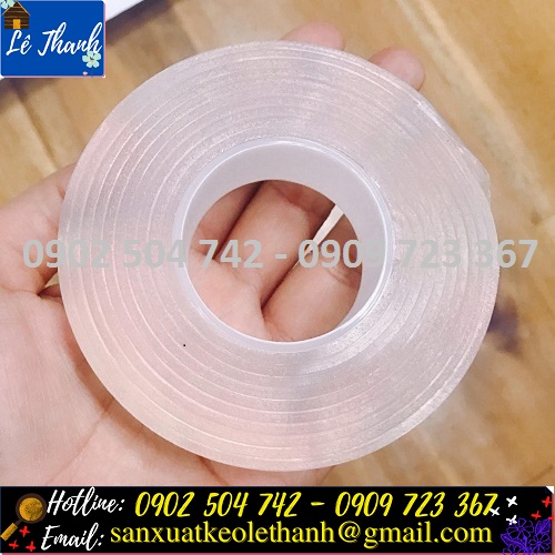 Băng dính đa năng 2 mặt trong suốt Băng dính đa năng 2 mặt trong suốt
