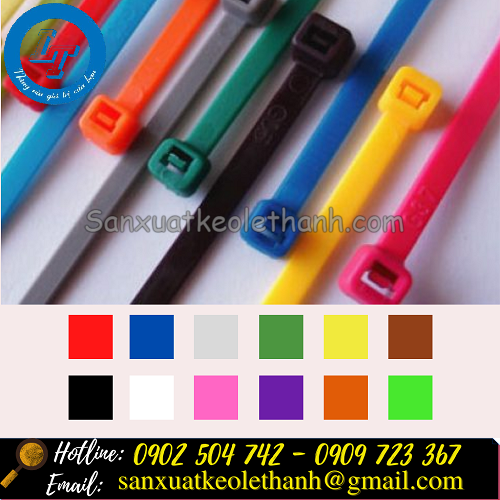 Bảng màu dây lạt nhựa công ty Lê Thanh Bảng màu dây lạt nhựa công ty Lê Thanh