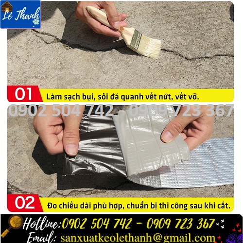 3 thao tác sử dụng băng keo chống thấm dột waterproof 3 thao tác sử dụng băng keo chống thấm dột waterproof