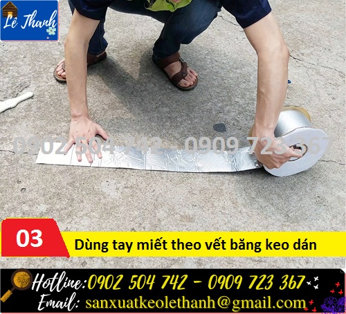 3 thao tác sử dụng băng keo chống thấm dột waterproof 3 thao tác sử dụng băng keo chống thấm dột waterproof