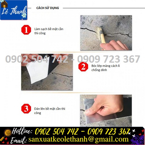 Cách sử dụng băng keo chống dột, chống thấm giá rẻ Cách sử dụng băng keo chống dột, chống thấm giá rẻ