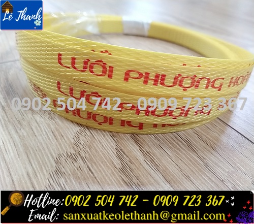 Bề mặt in logo trên dây đai nhựa PP Bề mặt in logo trên dây đai nhựa PP