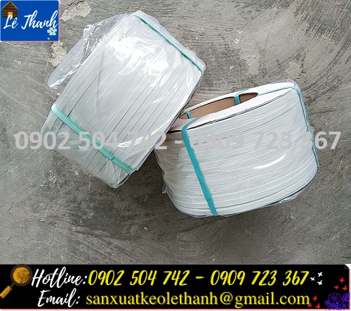 Dây đai nhựa PP màu trắng Dây đai nhựa PP màu trắng