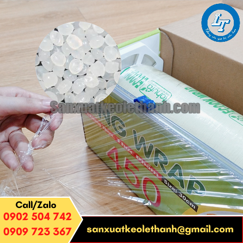 Màng bọc thực phẩm được làm từ các hạt PE nguyên chất Màng bọc thực phẩm được làm từ các hạt PE nguyên chất