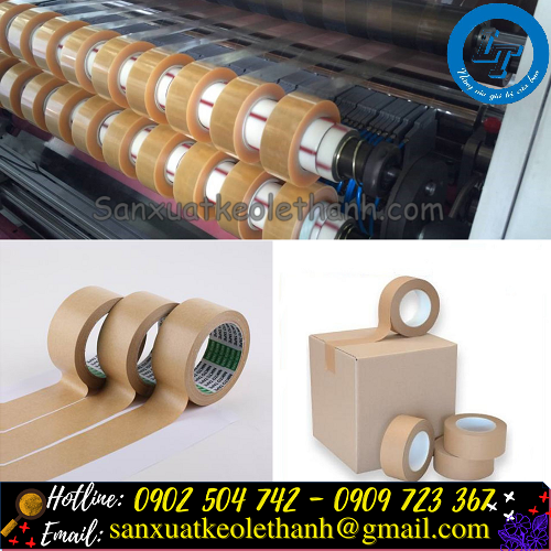 Xưởng sản xuất băng keo giấy nâu da bò Lê Thanh Xưởng sản xuất băng keo giấy nâu da bò Lê Thanh