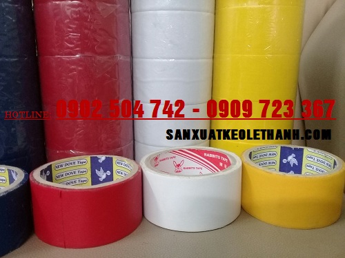 Băng keo dán gáy sách simili nhiều màu xanh đỏ trắng