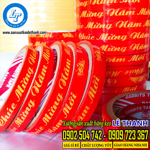 Băng dính chúc mừng năm mới cuộn 1f2