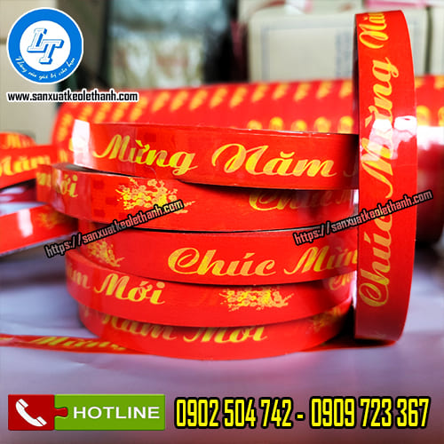 Băng dính chúc mừng năm mới
