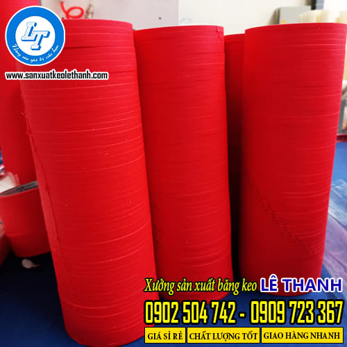 Băng dính giấy màu đỏ