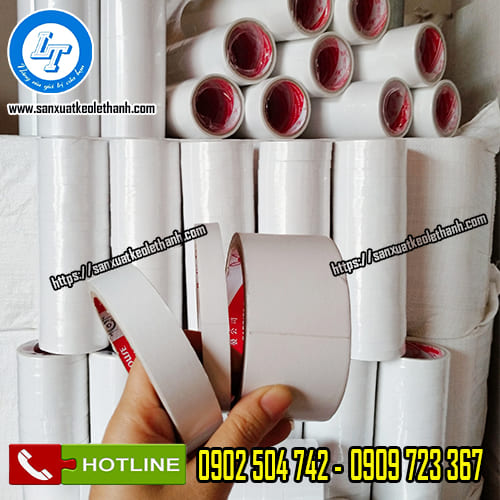 Băng keo 2 mặt cuộn 1f2, 2f4, 4f8
