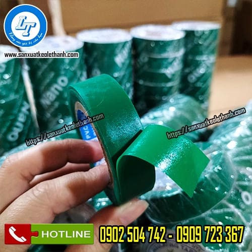 Băng keo cách điện màu xanh lá