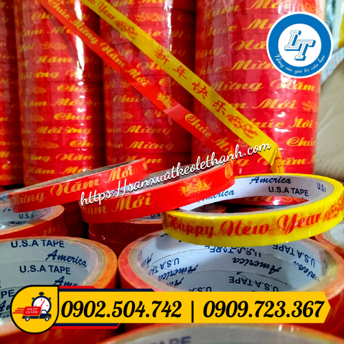 Băng keo chúc mừng năm mới các mẫu trên thị trường Băng keo chúc mừng năm mới các mẫu trên thị trường