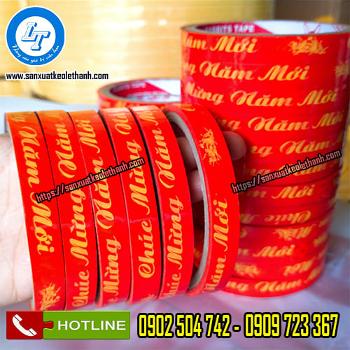 Băng keo chúc mừng năm mới cuộn 1f2