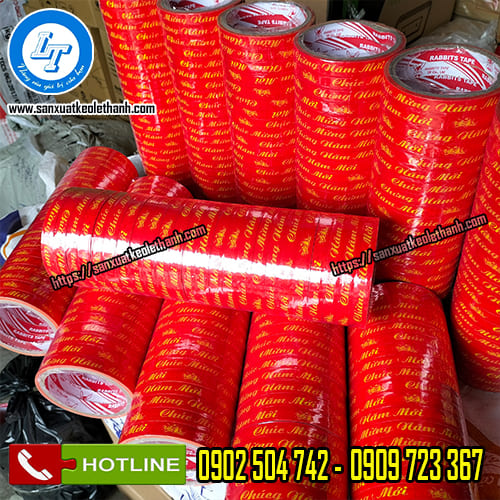 Lê Thanh bán băng keo chúc mừng năm mới giá sỉ rẻ