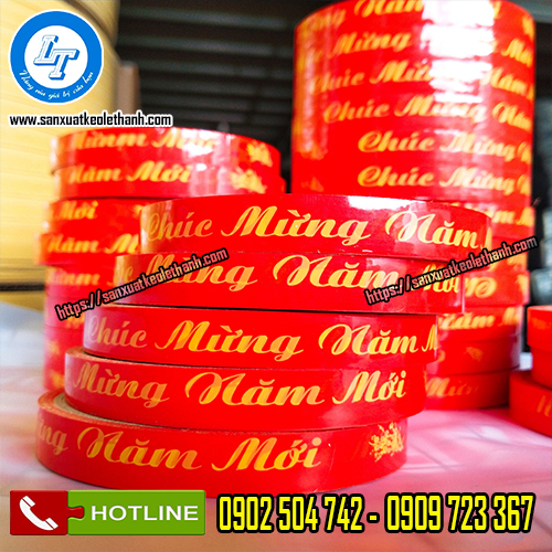 Băng keo chúc mừng năm mới hàng đẹp Băng keo chúc mừng năm mới hàng đẹp