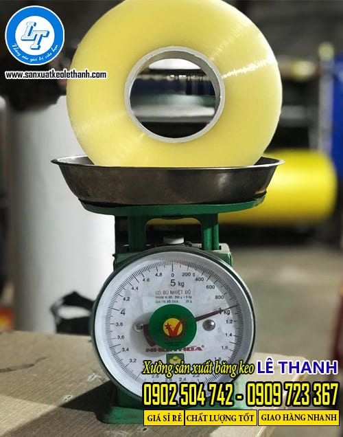 Băng keo cuộn 1kg lõi siêu mỏng 3mm 4mm