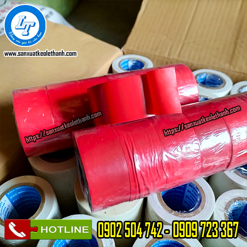 Băng keo dán nhôm màu đỏ Băng keo dán nhôm màu đỏ