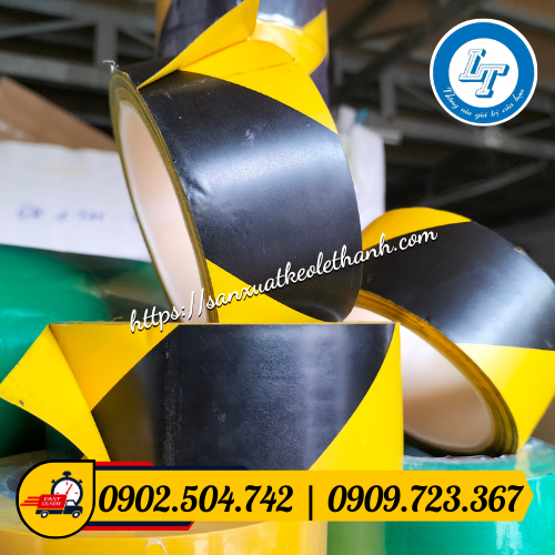 Băng keo dán nền sọc vàng đen Băng keo dán nền sọc vàng đen