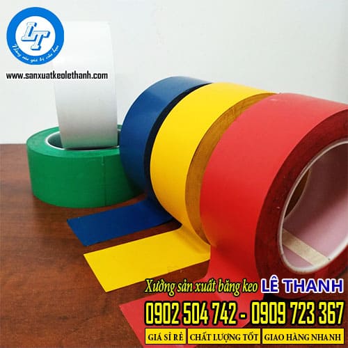 Băng keo dán sàn trơn 5 màu