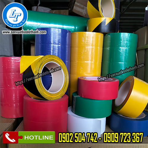 Băng keo dán nền nhà xưởng có màu sắc bắt mắt