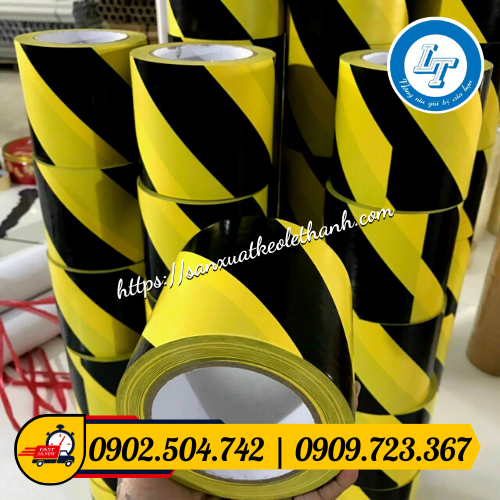 Băng dính dán nền sọc vàng đen Băng dính dán nền sọc vàng đen
