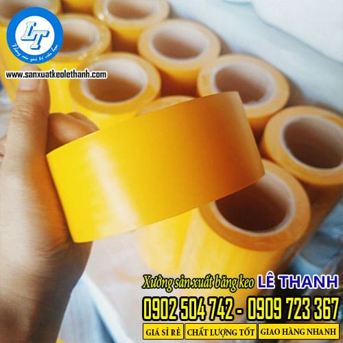Băng keo dán nền màu vàng là loại được sử dụng nhiều nhất