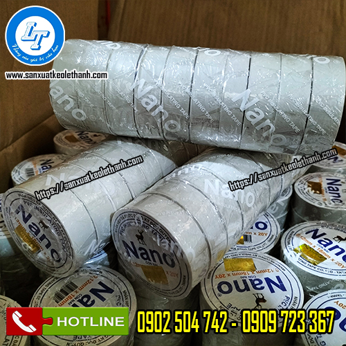 Băng keo cách điện nano màu trắng Băng keo cách điện nano màu trắng
