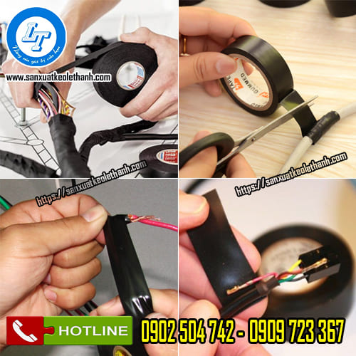 Băng keo cách điện hàn các mối hở dây điện