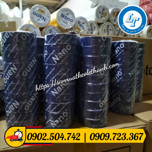 Băng keo điện nano hiệu con Nai màu đen Băng keo điện nano hiệu con Nai màu đen