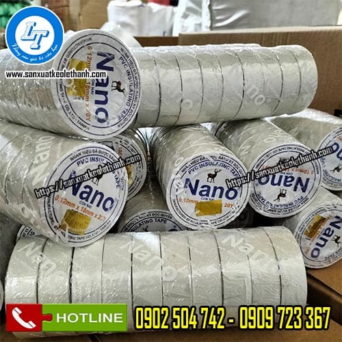 Băng keo cách điện màu trắng