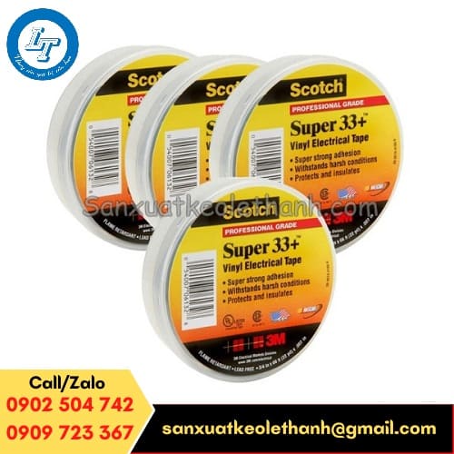 Băng keo cách điện scotch 3m giá sỉ rẻ chính hãng Băng keo cách điện scotch 3m chính hãng