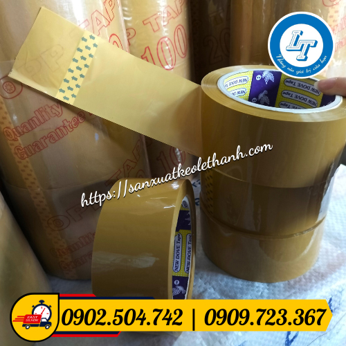 Băng keo dán thùng có chất liệu từ màng opp Băng keo dán thùng có chất liệu từ màng opp