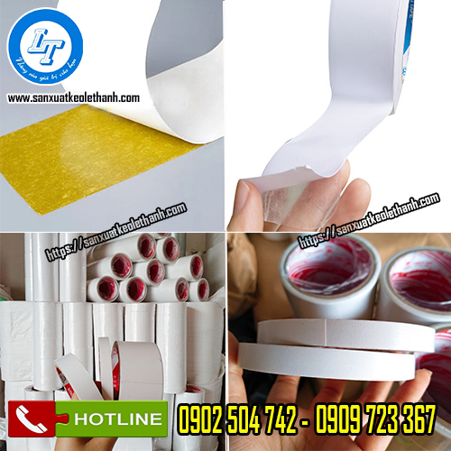 Băng keo hai mặt dầu vàng và dầu trắng
