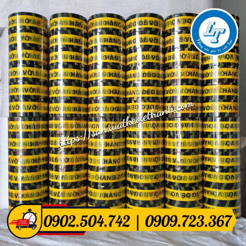 Băng keo hàng dễ vỡ 1kg Băng keo hàng dễ vỡ 1kg