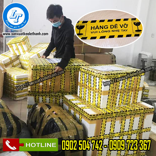 Ứng dụng của băng keo hàng dễ vỡ