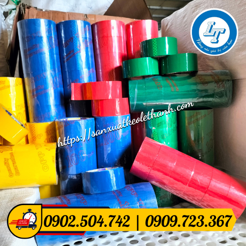 Băng keo màu đóng thùng carton Băng keo màu đóng thùng carton