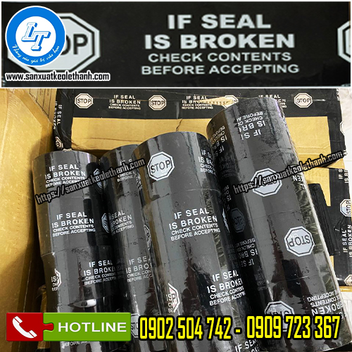 Băng keo in chữ STOP có độ bám dính cao