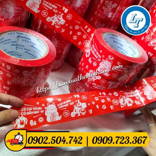 Băng keo in logo họa tiết bắt mắt Băng keo in logo họa tiết bắt mắt